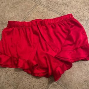 Victoria secret satin pj shorts